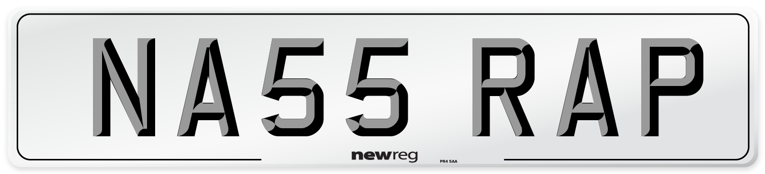 NA55 RAP Number Plate from New Reg